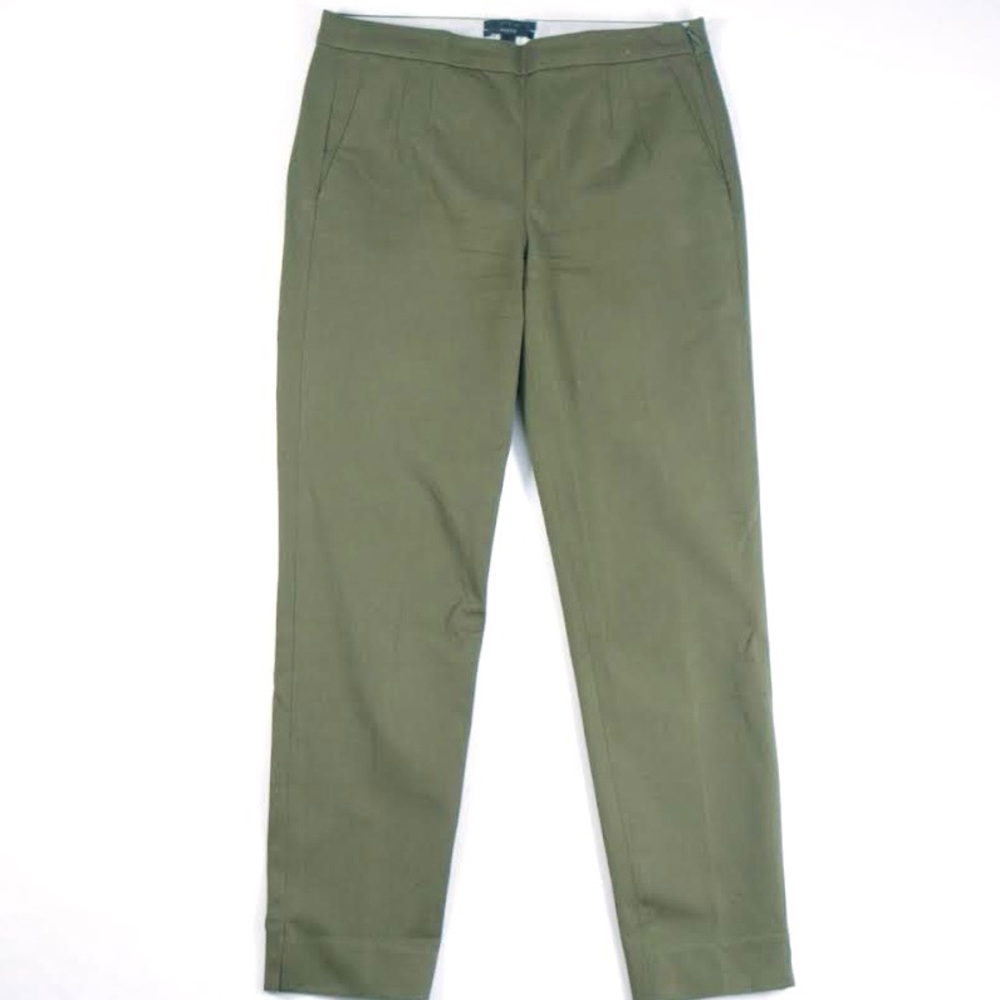 J.Crew Martie Dress Pants Olive Green Sz 2